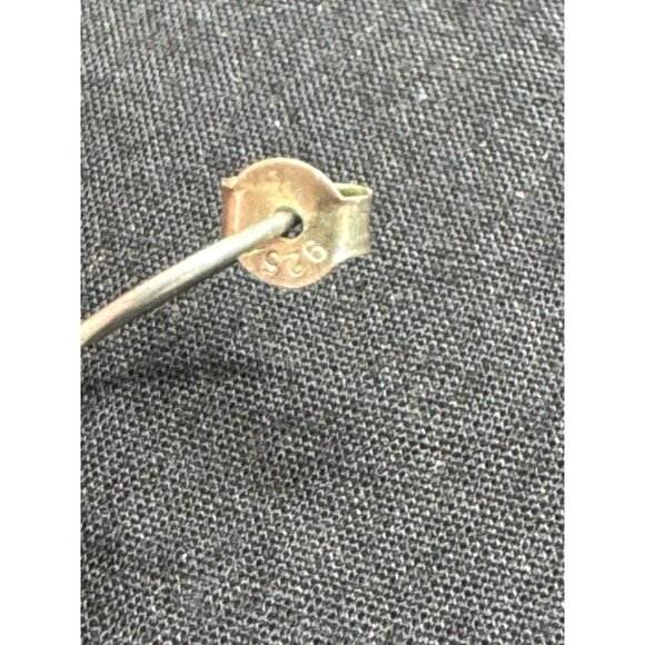 Handcrafted Sterling Silver & Pearl Dangle Earrings - Picture 2 of 5